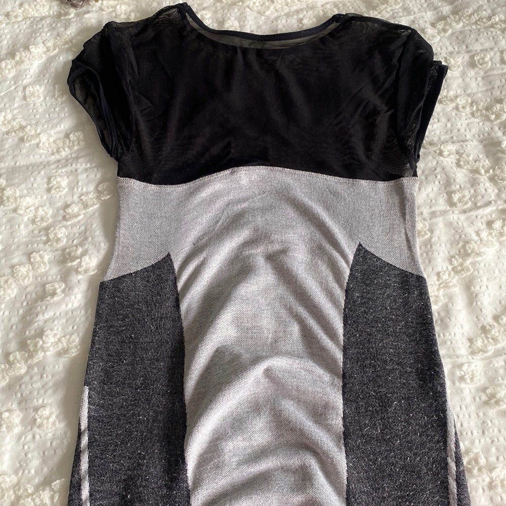 Grey & Black Bebe Dress